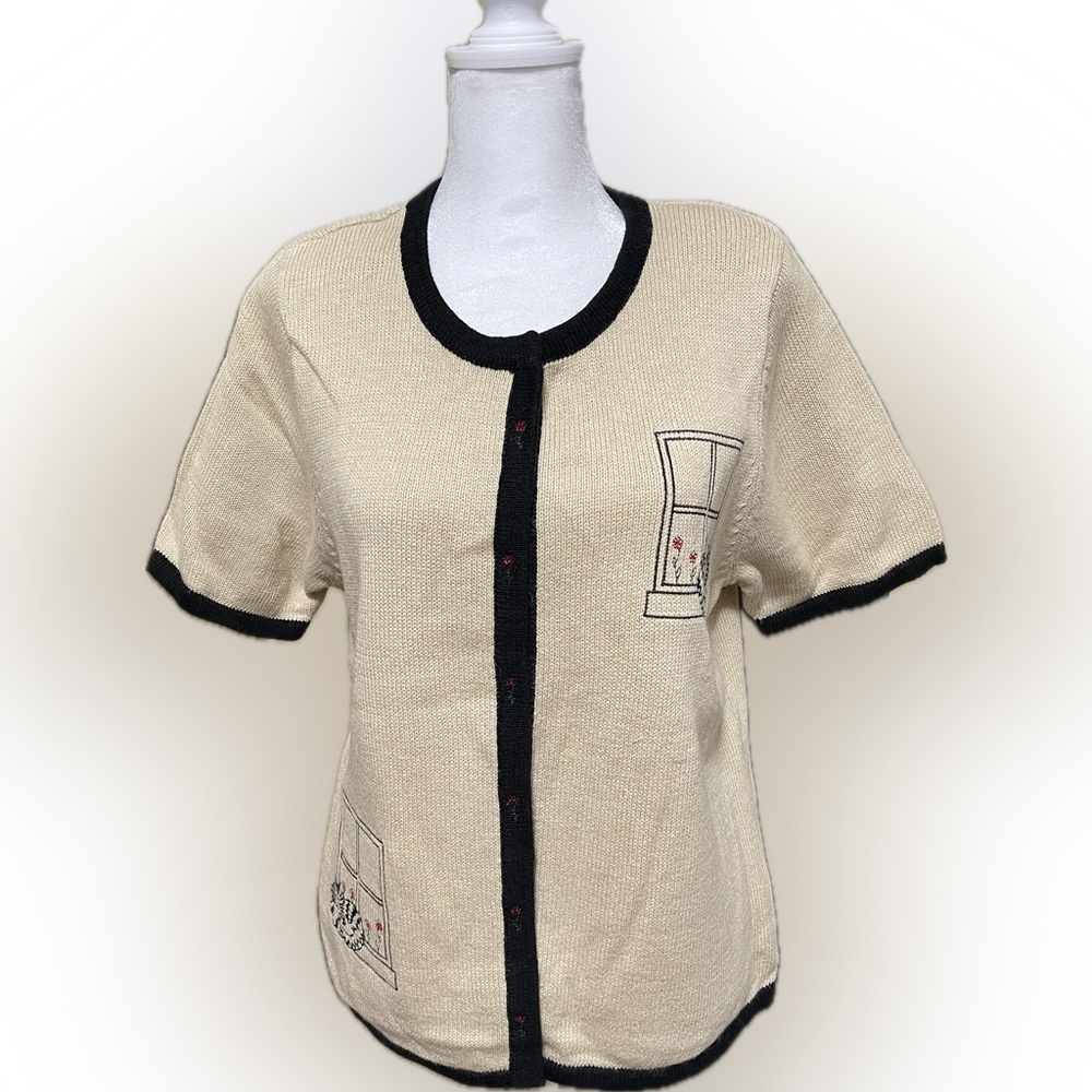 Christopher and Banks Short Sleeve Sweater